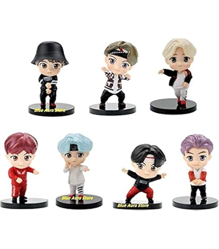 Buy AUGEN BTS 9 Set of 7 Action Figure Limited Edition for Car